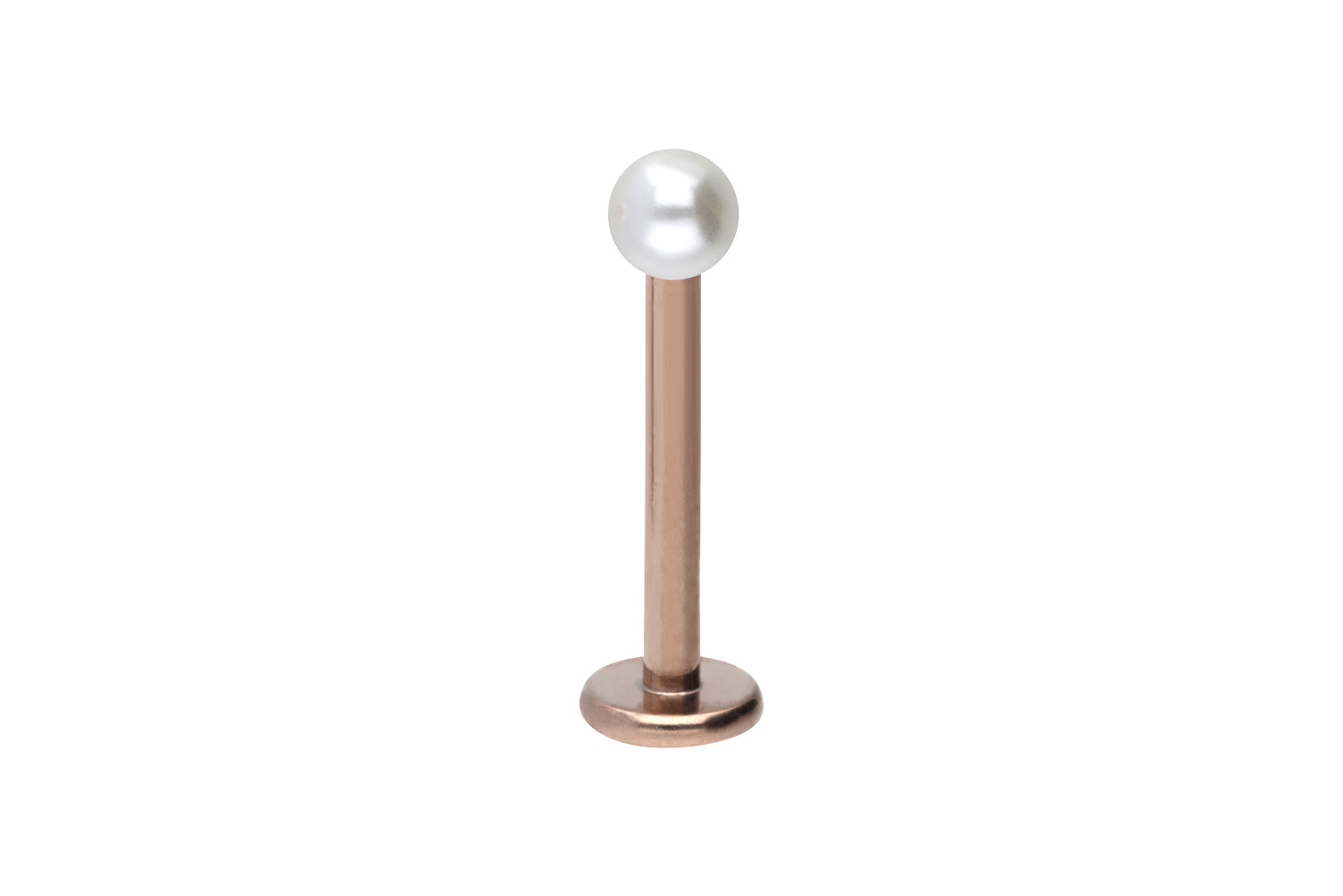 Chirurgenstahl Labret Piercing SYNTHETISCHE PERLE